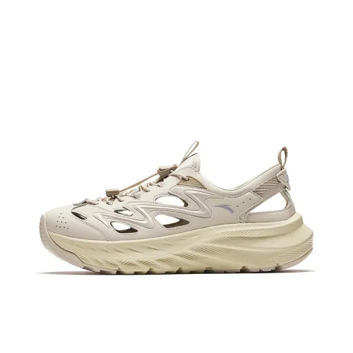 ANTA Противоскользящий Дышащий Увеличивающий Высоту Устойчивый к Износу Легкий Обувь для Горного Пешихиков Мужской Бежевый