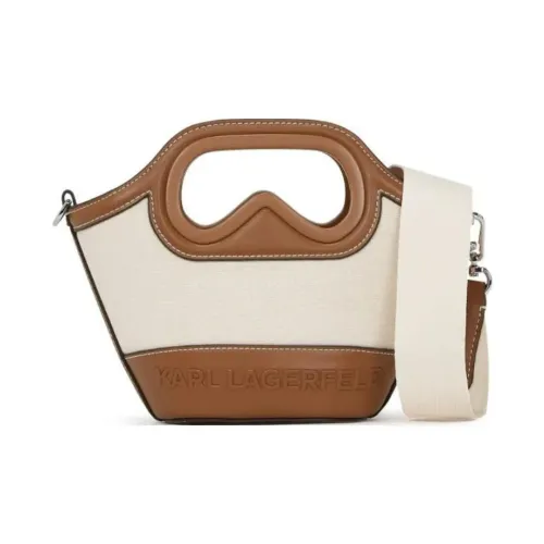 KARL LAGERFELD Хлопок Тоут Сумка Сумка для покупок Сумка на плечо Сумка мини Женская Светлый бежевый