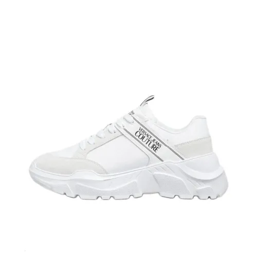 VERSACE JEANS COUTURE Speedtrack Low Топ Повседневная обувь Мужская Белая
