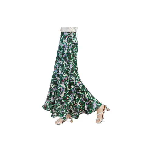 Cypress House Повседневный Длинный Юбка Женские Яшма Многоцветный