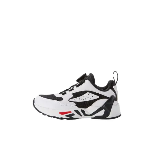 FILA KIDS BOA Противоскользящий устойчивый к истиранию низкий топ для бега для детей Легенда Синий FILA Белый детский