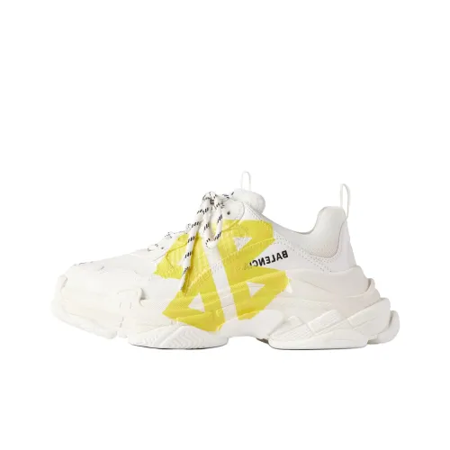 Balenciaga Triple S Low Топ Повседневная обувь Мужская Белая