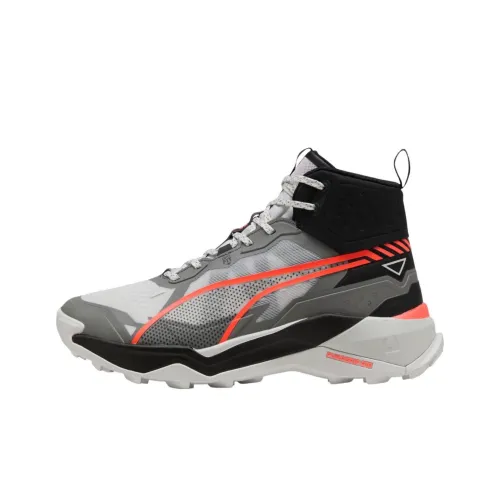 PUMA SEASONS Амортизация Износостойкие Высокие Кроссовки для Трейла для Бега Мужские Серый Черный