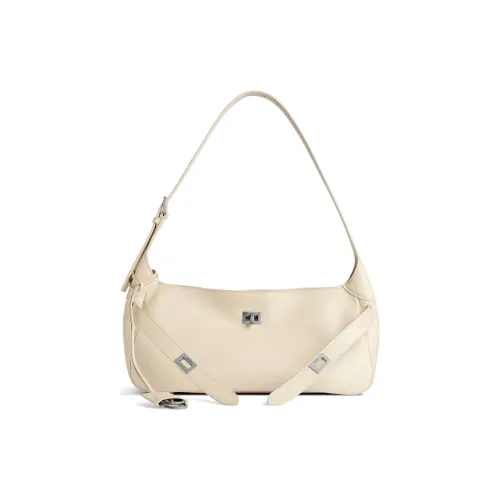 Balenciaga Bel Air Телячья кожа Сумка через плечо Маленькая Женская Экрю