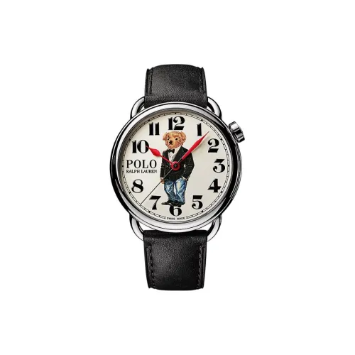 Polo Ralph Lauren Мужские часы Автоматический механический механизм Корова кожа Ремешок 42 мм Бежевый циферблат Часы