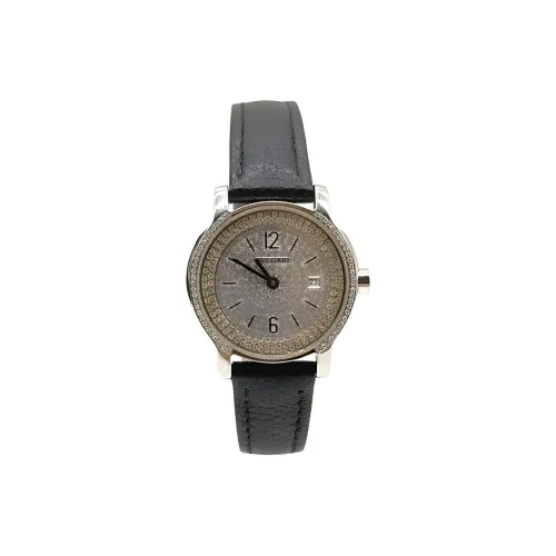 BVLGARI Серия с одинаковым названием Наручные часы Кварцевый механизм Кожаный ремешок 28 мм Золотой циферблат Женские часы YPSBB197379