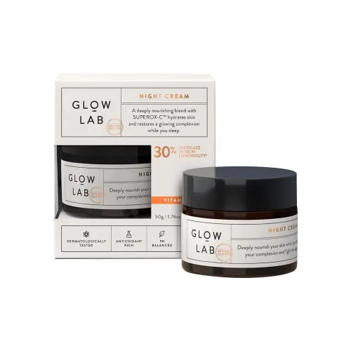 Glow Lab Ночной Увлажняющий Крем для Лица Осветляющий Вечерний Тон Кожи 50 г