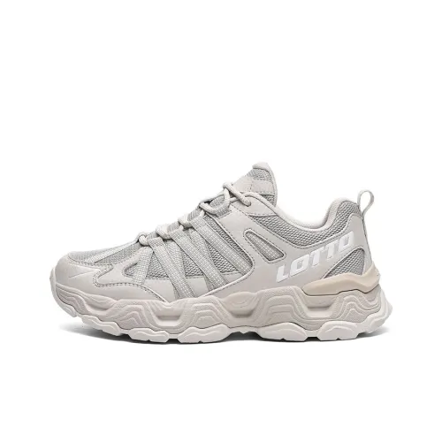 LOTTO Шокабассорс Нижняя юбка Устойчивая к истиранию Низкий топ Уличная обувь Женская Серый Бежевый