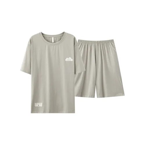 Gongdie Пижамный комплект мужской светло-серый