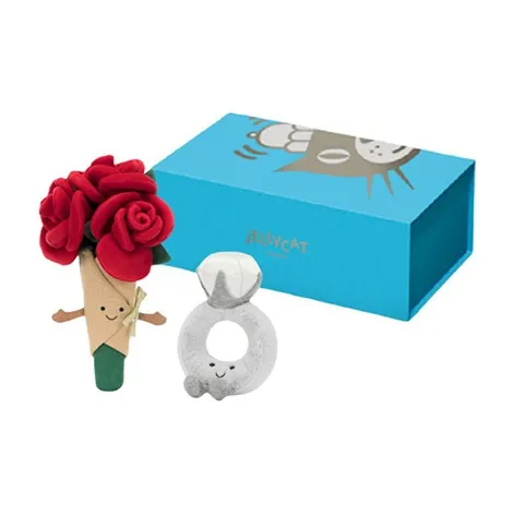 JELLYCAT Сердцебиение Язык цветов Коробка Куклы Плюшевая кукла 20см 30см Высота