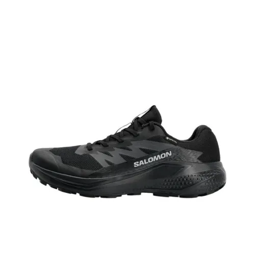 SALOMON ALPHAGLIDE Slip-resistant Abrasion-resistant Low-top Беговые кроссовки Мужские Черные