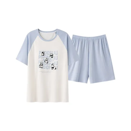 Shivs Pajama Комплект Женский Синий Белый