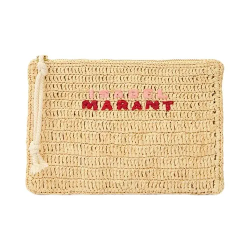 ISABEL MARANT ETOILE Рафия Клатч Женские Естественный цвет