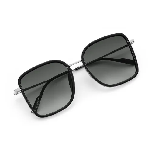 CLARKIA FLOWER Нержавеющая сталь PC Квадрат Солнцезащитные очки Унисекс