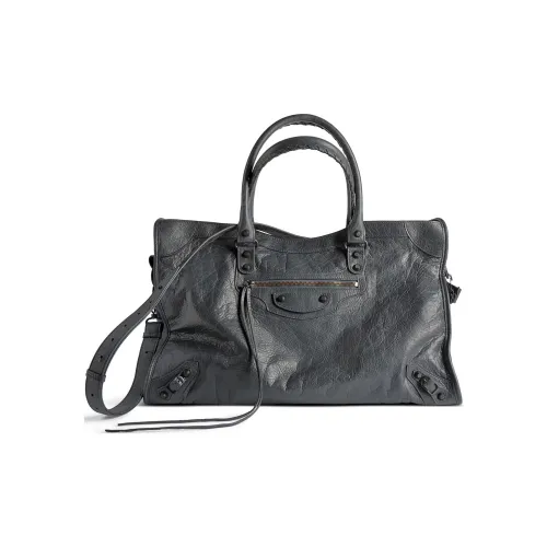 Balenciaga Le City Овечья кожа Сумка через плечо Сумка Большая Мужская Вулканический серый