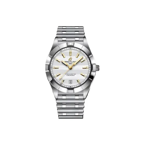 Breitling Кварцевый Movement Унисекс Коллекция Механических Хронографов Часы 32 мм Серебряные
