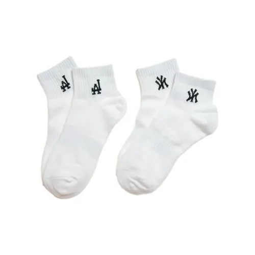 Низкие носки MLB Base Logo унисекс 2 упаковки белый