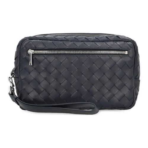 Bottega Veneta Клатч из коровьей кожи мужской черный