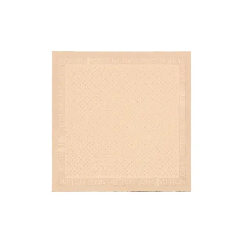 LOUIS VUITTON Шерстяные вязаные шарфы Унисекс Бежевый