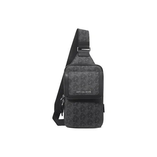 MICHAEL KORS Hudson Холст Sling Сумка Мужская Черная