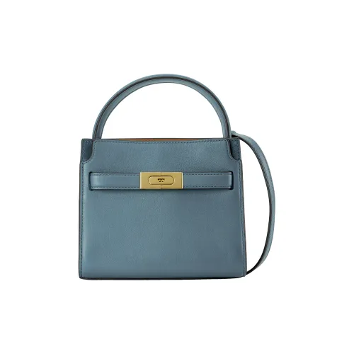 TORY BURCH Lee Radziwill Коровья кожа Ручная сумка Сумка через плечо Мини Женская Светло-синяя
