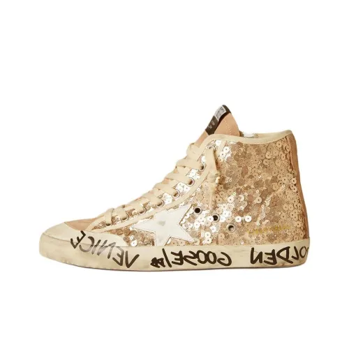 Golden Goose Francy High Топ Скейтборд Кроссовки Женские Золотые