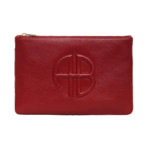 Anine Bing Кожа Клатч Женские Красный