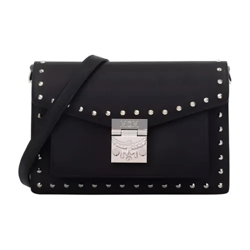 MCM Patricia Visetos Коровья кожа Сумка через плечо Стандартная Женская Черная