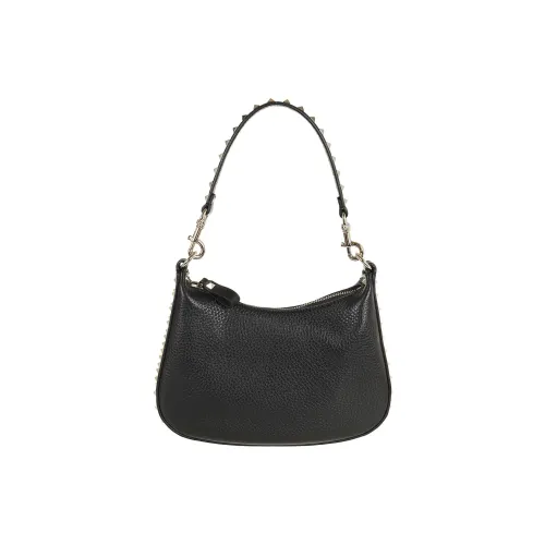 Valentino Rockstud Коровья кожа Одно плечо Сумка Маленькая Женская Черная