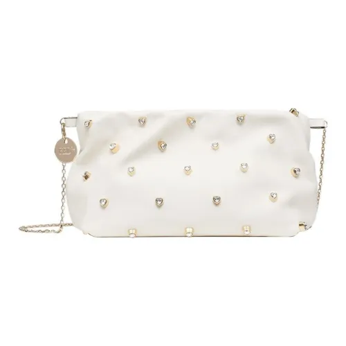 RED VALENTINO Мягкий клатч из овечьей кожи через плечо женский белый