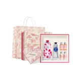 Розовый 75 мл + Орех ши 30 мл с подарком: набор шампуня и кондиционера для путешествий