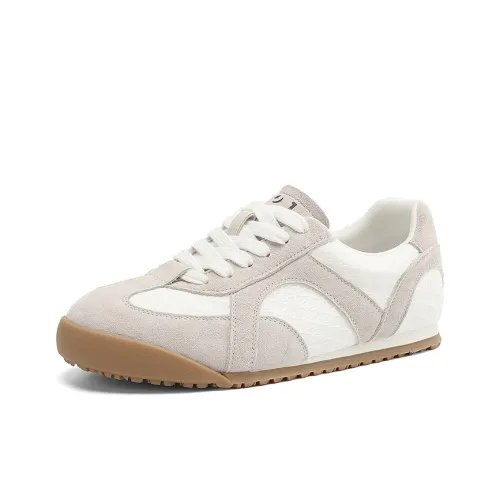 JOSINY Весна Легкий Универсальный Fashion Sports Туфли на плоской подошве Винтажный белый Кроссовки Кэжуал Женские Экрю