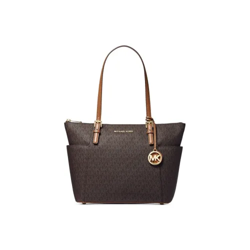 MICHAEL KORS Jet Set Кожа Тоут Сумка Сумка для покупок Сумка Сумка через плечо Женская Коричневая