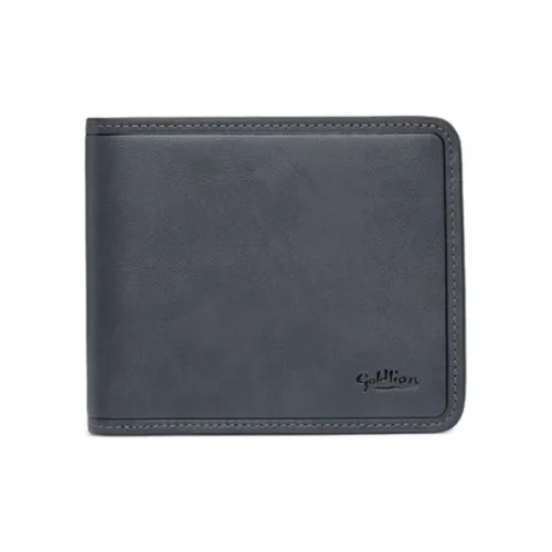 GOLDLION Кошелек из коровьей кожи женский серый