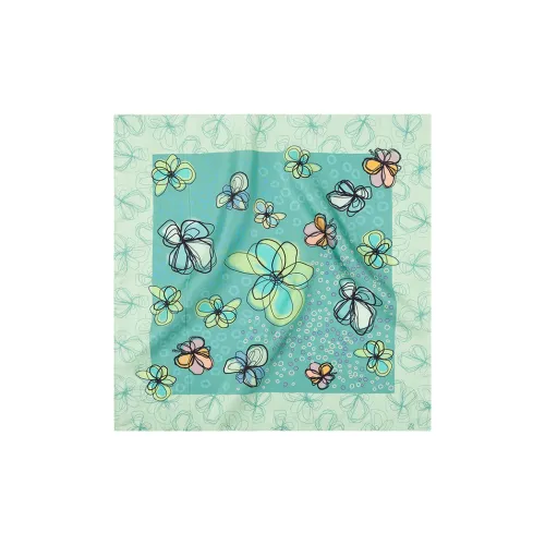 Шелковые шарфы для женщин Eucalyptus Ornamentation