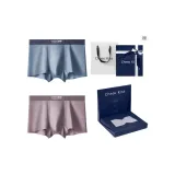 2 пачки [Розовая кожа + Далекий небесный циан] с бантом коробка