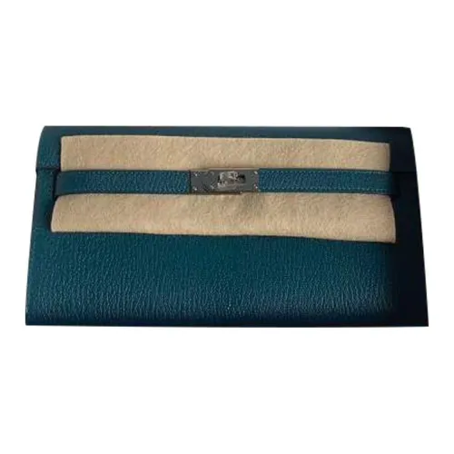 HERMES Kelly To Go Mysore Chevro Кошелек Сумка через плечо Женская Strait Синий