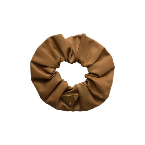 PRADA Переработанный нейлон Резинка для волос Женская цвет коньячного