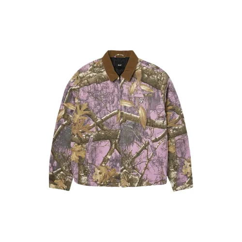 HUF REALTREE Co Бренд Фиолетовый Сиреневый Унисекс Объёмные куртки (пуфы)