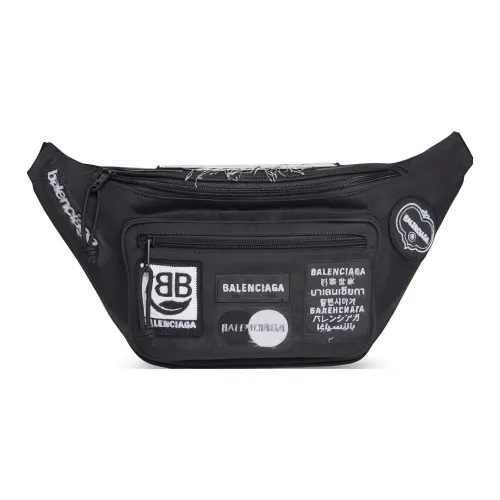 Balenciaga Explorer Ткань Слинг-Сумка Поясная Сумка Мужская Черная