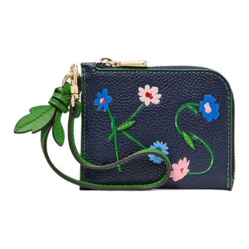 Kate Spade Коровья кожа Монетница Женская Французский морской синий Многоцветный