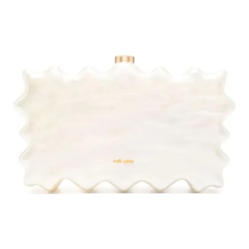 CULT GAIA Акриловый клатч женский светло-бежевый