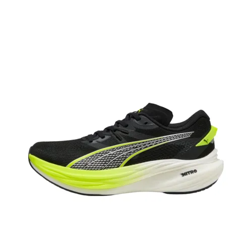 PUMA Deviate NITRO 3 Беговые кроссовки Низкий топ Черный Желтый Мужской