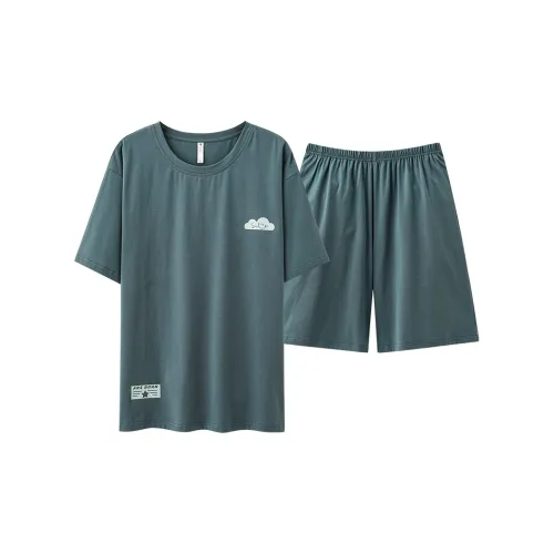 Gongdie Зеленый Мужской Мужской Пижамные комплекты