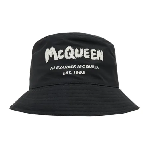 Alexander McQueen Полиэстер Ведрообразные Шляпы Мужские Черные