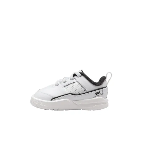 Jordan Flight Корт противоскользящий устойчивый к истиранию дышащий низкий топ обувь для малышей белый черный для новорожденных и малышей