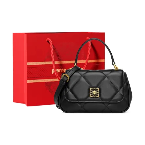 PIERRE CARDIN Сумка из крупнозернистой текстуры коровьей кожи сумка через плечо обычная женская черная желтая коричневая бежевая