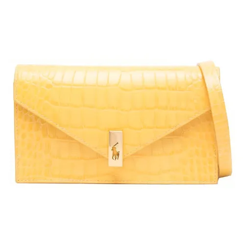 Polo Ralph Lauren Телячья кожа Сумка через плечо Женская Канареечный Желтый