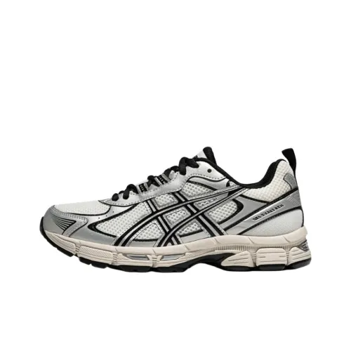 Asics Износостойкие Низкие Беговые Кроссовки Женские Белые Черные