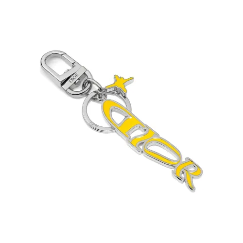 DIOR Металл Медный Сплав Эмаль Брелоки Унисекс Желтый